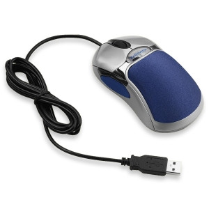 Fellowes HD Precision Mouse - Optical - 5-Button, Silver/Blue