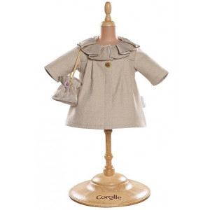 Corolle Ivory Coat and Bag for 14" Toddler Doll