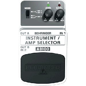 BEHRINGER GUITAR/AMP SELECTOR AB100 Universal 2-Mode A/B Footswitch