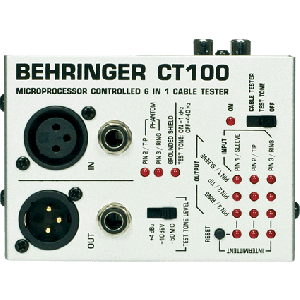 BEHRINGER Microprocessor-Controlled Cable Tester CT100