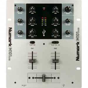  Numark 2-Channel Rack-Mount DJ Mixer with USB (M101USB) 
